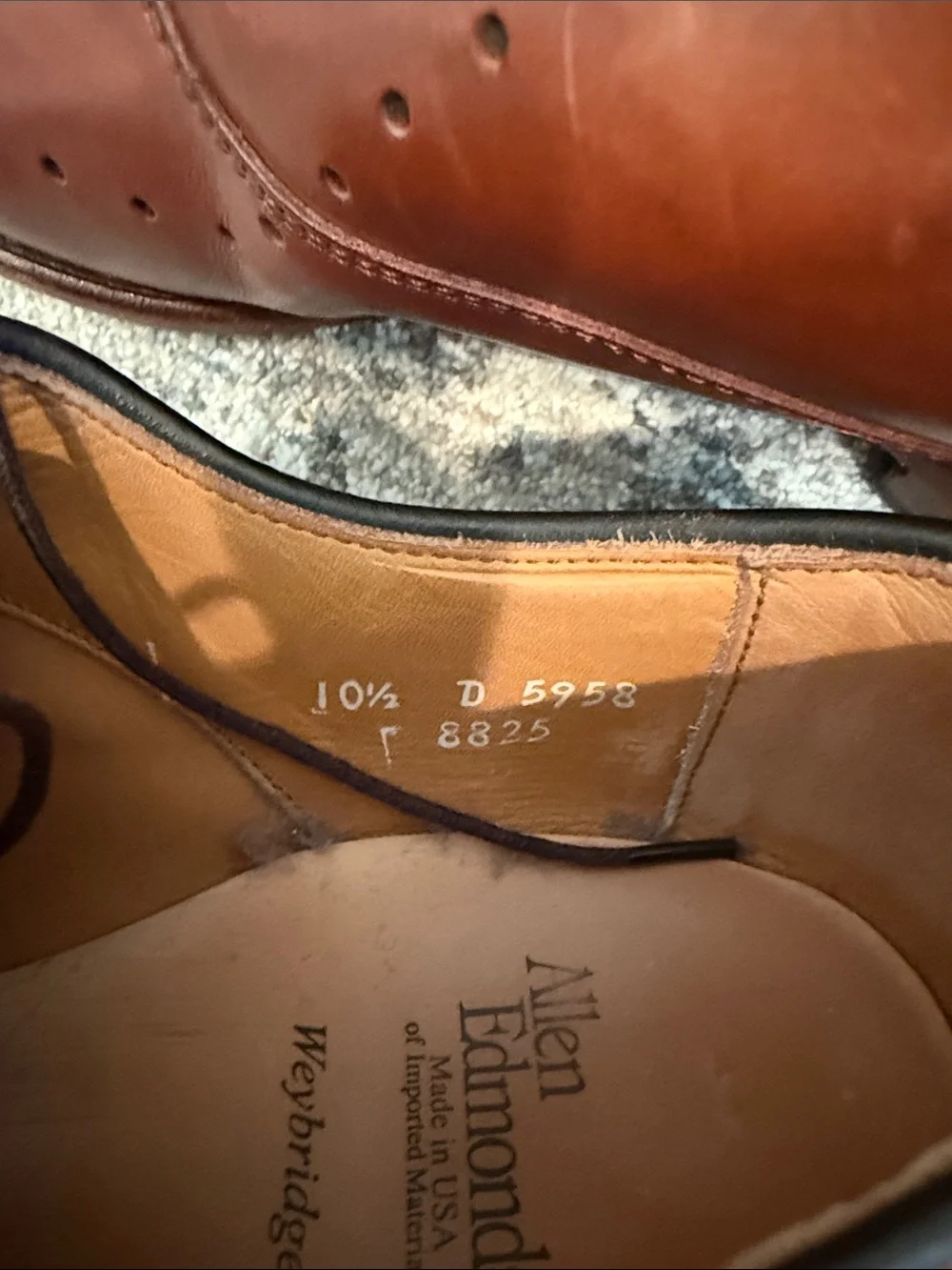 Allen Edmonds Tan Leather Wingtip Derbys